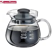 Tiamo 玻璃壺(玻璃把手) 650cc (黑色) HG2202BK