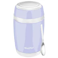 MoliFun魔力坊 不鏽鋼真空保鮮保溫燜燒食物罐550ml-淡雅紫