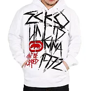 『摩達客』美國進口【Ecko Unltd】犀牛牌 CBS白色連帽外套/拉鍊外套/夾克A-M