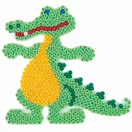 《Hama 拼拼豆豆》模型板-鱷魚/恐龍