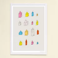 【摩達客】西班牙知名插畫家Judy Kaufmann藝術創作海報掛畫裝飾畫 (附Judy本人簽名)(含木框)透明屋