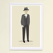 【摩達客】西班牙知名插畫家Judy Kaufmann藝術創作海報掛畫裝飾畫 (附Judy本人簽名)(含木框)李歐納柯恩