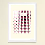 【摩達客】西班牙知名插畫家Judy Kaufmann藝術創作海報掛畫裝飾畫 (附Judy本人簽名)(含木框)有時想跳舞