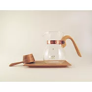 露La Rosée / 木質手感咖啡壺組(1壺1匙1盤)/經典收藏版/台灣檜木(再生木材，限量發售)/木盒裝