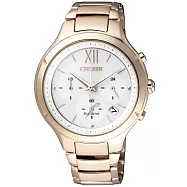 CITIZEN Eco-Drive愛西斯之印時尚女錶-玫瑰金