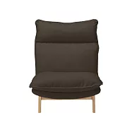 [MUJI無印良品]高椅背和室沙發用套/1人座/ 棉平織/深棕