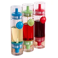 【JANOSENO】按壓式雙頭醬油調味料噴瓶/控油小油壺-3入