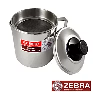 【Zebra 斑馬】#304不鏽鋼 濾網油壺 1000CC
