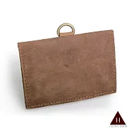 【H-CT】全素簡約橫式可掛式真皮證件卡套(IRB03-Z)