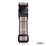 AOU 台灣製造 多用途行李外扣帶旅行省力好幫手 (米紫) 66-028D3