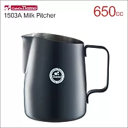 Tiamo 1503A 斜口拉花杯(圓口)650cc (HC7109)黑色(BK)