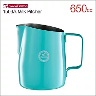 Tiamo 1503A 斜口拉花杯(圓口)650cc (HC7109)蒂芬妮藍(TB)