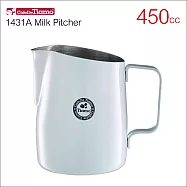 Tiamo 1431A 斜口拉花杯(圓口)450cc (HC7106)白色(W)