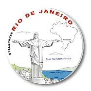 神奇陶瓷吸水杯墊_里約 耶穌像