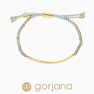 GORJANA POWER GEM 金色平衡骨 可調式能量手鍊 灰色拉長石 平衡指引蛻變