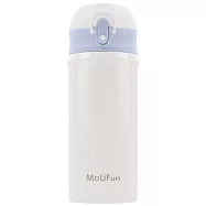 MoliFun魔力坊 316旋壓式輕量真空彈蓋杯保冰保溫杯380ml-珍珠白