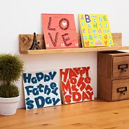 【GFSD】水鑽精品手工賀卡-B組-母親節卡/父親節卡/生日卡/傳情卡(4入)