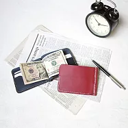 【預購商品】HANDIIN|日式職人款 牛皮隨身鈔票夾 墨綠