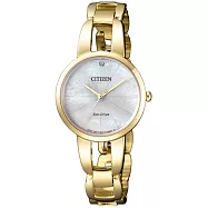 CITIZEN Eco-Drive 蝶花雲眼晶鑽時尚女錶-EM0432-80Y