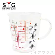 【台玻】500耐熱量杯-500ml-2入組