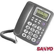 SANLUX 台灣三洋 來電超大鈴聲 免持撥號 有線電話 TEL-991 鐵灰色 鐵灰色