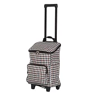 WEEY 時尚輕巧購物車、菜籃車、載運車 (咖格) 29-021