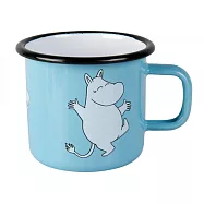 【Muurla】芬蘭嚕嚕米系列-嚕嚕米琺瑯馬克杯370cc(藍色)咖啡杯/琺瑯杯
