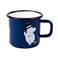 【Muurla】芬蘭嚕嚕米系列-嚕嚕爸爸琺瑯馬克杯370cc(深藍色)咖啡杯/琺瑯杯