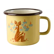 【芬蘭Muurla】嚕嚕米系列-復古史尼夫琺瑯馬克杯250cc(黃色)咖啡杯/琺瑯杯