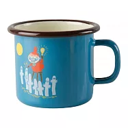 【芬蘭Muurla】嚕嚕米系列-復古小不點琺瑯馬克杯250cc(藍色)咖啡杯/琺瑯杯