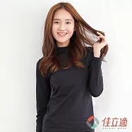 3M-佳立適-升溫蓄熱保暖衣-女高領-M黑