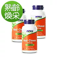NOW健而婷-紅花苜蓿-頂級植物異黃酮(100顆/瓶)三瓶組