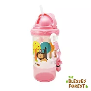 祝福森林 無毒滑蓋雙層水壺 -粉紅