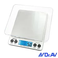 【Dr.AV】微量大秤盤精準電子秤(PT-1210)