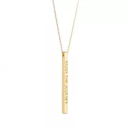 MANTRABAND 美國悄悄話 Enjoy the Journey 享受人生旅程 金色項鍊