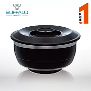【Buffalo牛頭牌】環保隔熱兩用碗650cc /單入-曜石黑(戶外/露營首選)