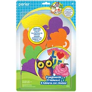 《Perler 拼拼豆豆》八入世界之窗造型模型板組合(猴子、樹蛙、章魚、爬蟲、T恤、蛋糕、貓頭鷹、門窗)