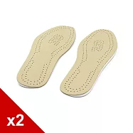 糊塗鞋匠 優質鞋材 C73 牛皮O型腿輔助墊 2雙 25cm