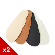 糊塗鞋匠 優質鞋材 C99 台灣製造 6mm兒童豚皮鞋墊(2雙) A01 米色17cm