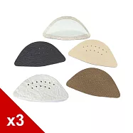 糊塗鞋匠 優質鞋材 H03 5mm牛皮足弓墊 3雙 A03黑色