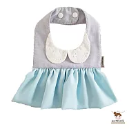 泰國 Puchimama 純棉裙擺圍兜兜 (3種款式)藍色