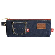 San-X 拉拉熊丹寧休閒牛仔系列筆袋包。牛仔