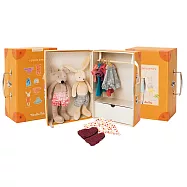 【安垛小姐】法國 Moulin Roty 歡樂家庭流行變裝娃娃衣服組-10個月以上