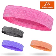 ○Maleroads 流行時尚 運動止汗頭帶○ 跑步 健身 瑜珈 自行車 球賽 導汗帶 吸汗止汗頭帶紫色