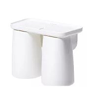 [Brushing.Know]雙人磁吸式漱口杯組- 極簡白