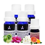 Body Temple 春天芳療精油組合10mlx4+5ml(甜橙,檸檬,天竺葵,葡萄柚,茉莉)