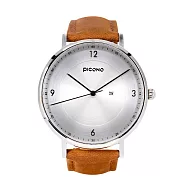 【PICONO】VINYL系列 輕薄簡約真皮錶帶手錶 / VL-6602