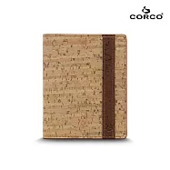 C CORCO 輕薄軟木短夾 - 原棕色