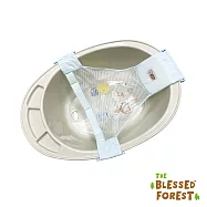 祝福森林 嬰幼兒專用浴盆45L含沐浴網(贈水杓)-灰+藍浴網