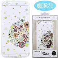 【奧地利水鑽】iPhone 6 /6s (4.7吋) 花系列保護軟套繡球花